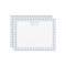 Blue Gingham check Personalised Flat Thank You