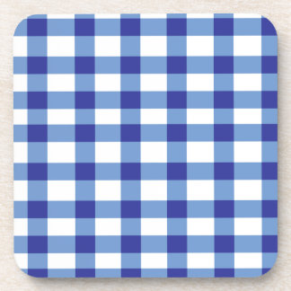 Blue Gingham Coaster