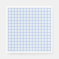 Blue Gingham Coquette Bow Party Dessert