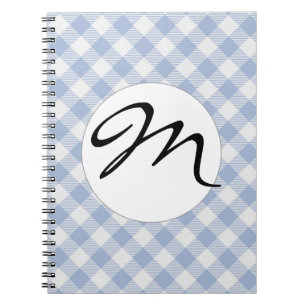 Blue Gingham Country Notebook