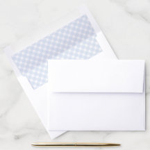 Blue Gingham Envelope Liners