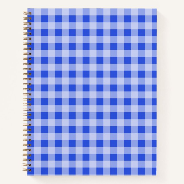 Blue Gingham Notebook (Front)
