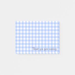 blue gingham notes
