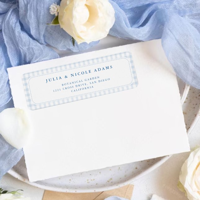 Blue Gingham Teddy Bear Neutral Baby Shower (Creator Uploaded)