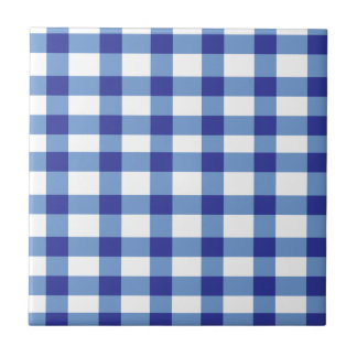 Blue Gingham Tile