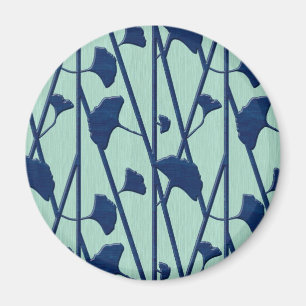 blue ginkgo magnet