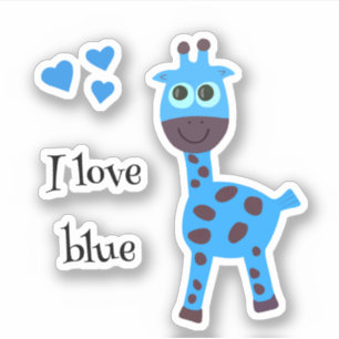 Blue giraffe