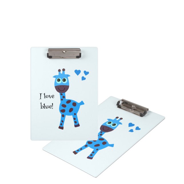 Blue giraffe clipboard (Creator Uploaded)