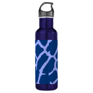 Blue Giraffe Print 710 Ml Water Bottle