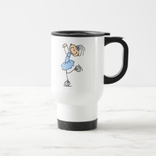 Blue Girl Figure Skater T-shirts and Gifts Travel Mug