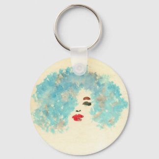 Blue Girl Keychain