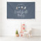 Blue girly modern cocktail script bachelorette