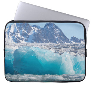 Blue glaceir ice, Norway Laptop Sleeve