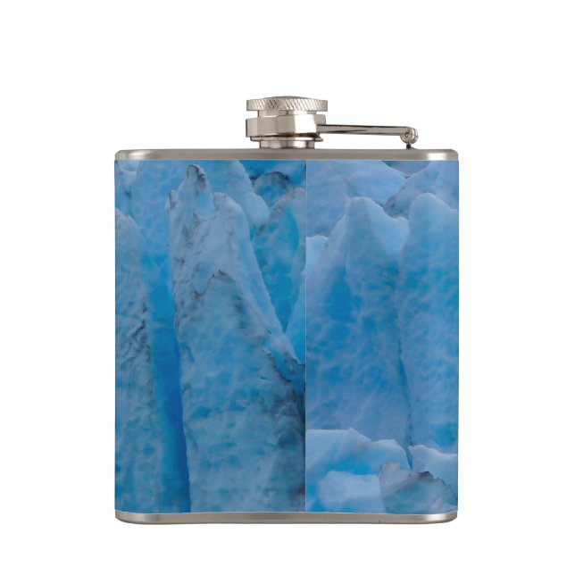 Blue Glacier Hip Flask (Back)