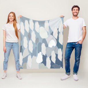 Blue Glacier Ice  Fleece Blanket