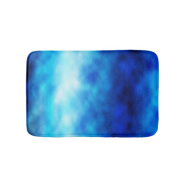 Blue Glass Bath Mat (Front)