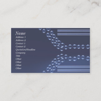 Blue Glass Beads Business Card