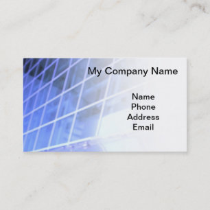 Blue Glass Facade Architectural Design Business Card