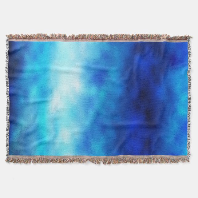 Blue Glass Throw Blanket (Front)