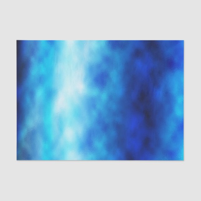 Blue Glass Tissue Paper (Front)