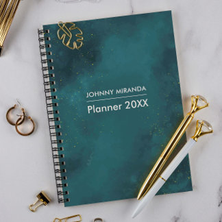 Blue & Gliter Month and Week  Planner
