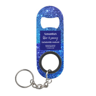Blue Glitter Bachelorette Party