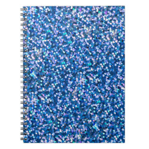 Blue glitter Background. Background filled with sh Notebook