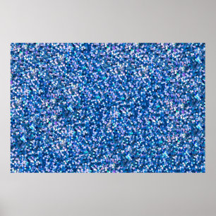 Blue glitter Background. Background filled with sh Poster