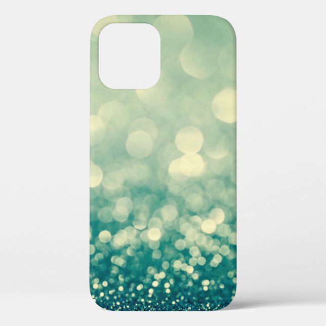 Blue glitter christmas abstract Case-Mate iPhone case (Back)