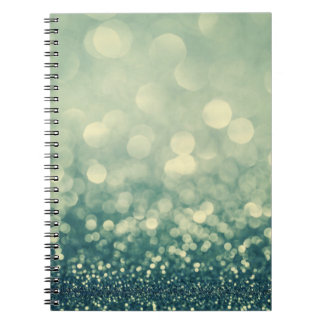 Blue Glitter: Christmas Abstract Notebook