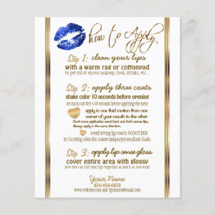 Blue Glitter Lip 💋 Instructions 2 Flyer