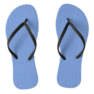 Blue Glitter Print Metallic Wedding bride groom Jandals