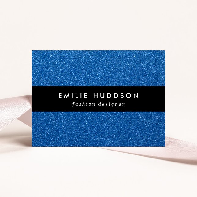 Blue Glitter, Sparkle, Glitter Background Business Card (Creator Uploaded)