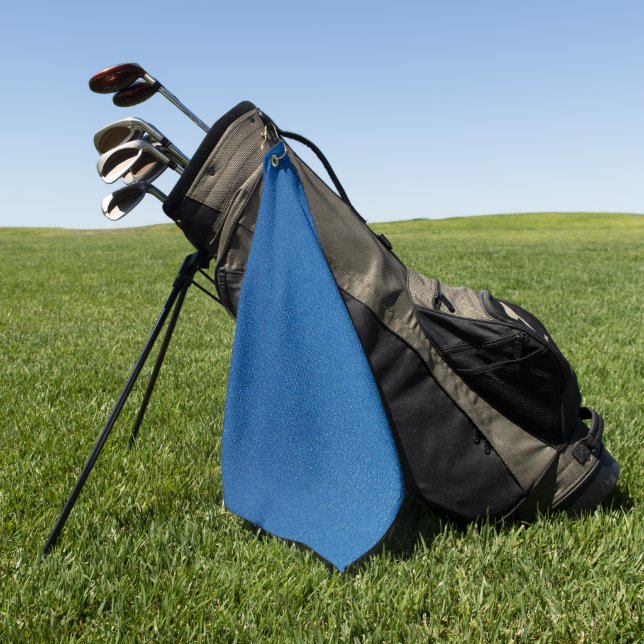 Blue Glitter, Sparkle, Glitter Background Golf Towel (Green)