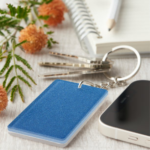 Blue Glitter, Sparkle, Glitter Background Key Ring