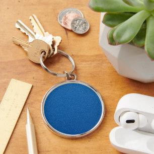 Blue Glitter, Sparkle, Glitter Background Key Ring