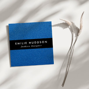 Blue Glitter, Sparkle, Glitter Background Square Business Card