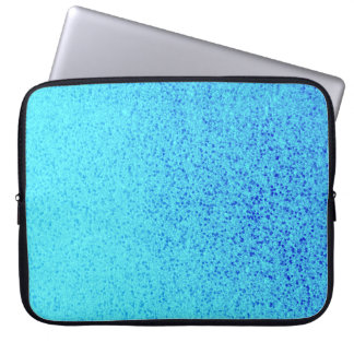 Blue Glitter Sparkle Shiny Shimmer Glitter Laptop Sleeve