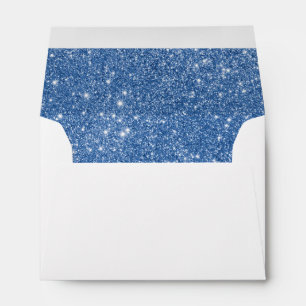 Blue Glitter Sparkles Envelopes