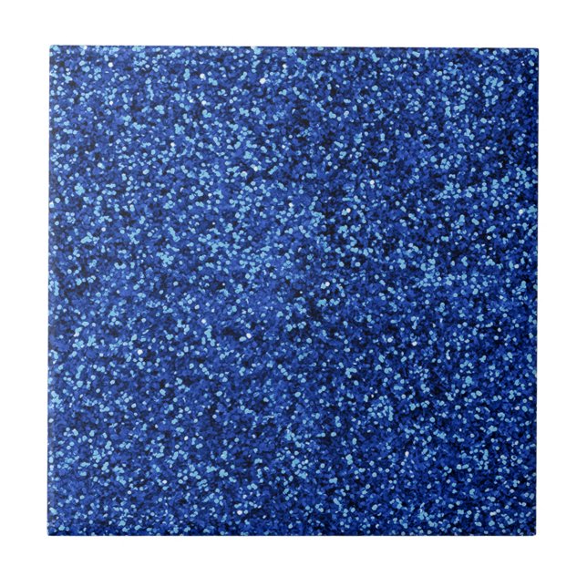 Blue Glitter Tile (Front)
