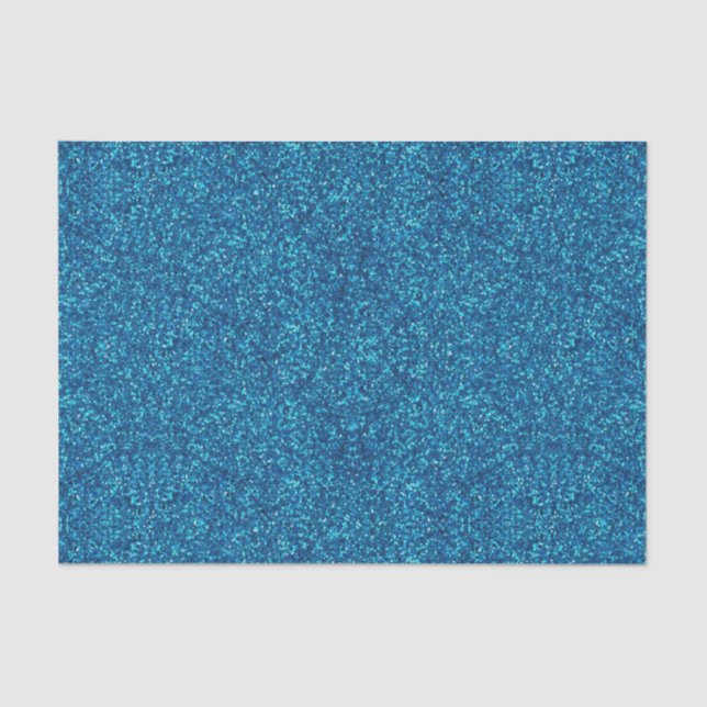 Blue Glitter Tissue Paper (Front)
