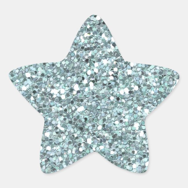 Blue Glitters Sticker (Front)