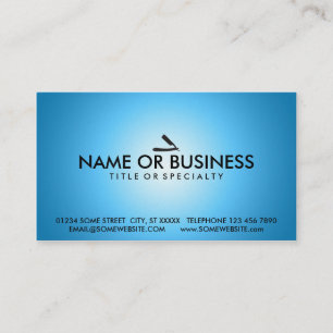 blue glow barber loyalty card
