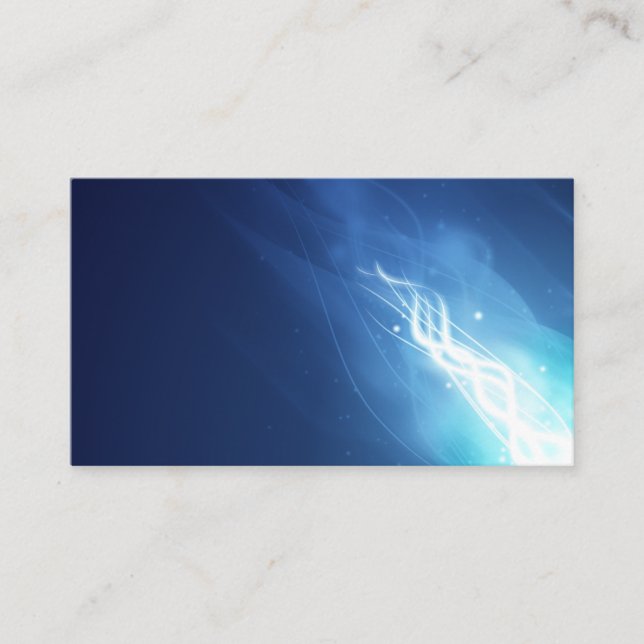 Blue Glow Effect Business Card (Front)