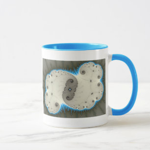 Blue Glow - Fractal Mug
