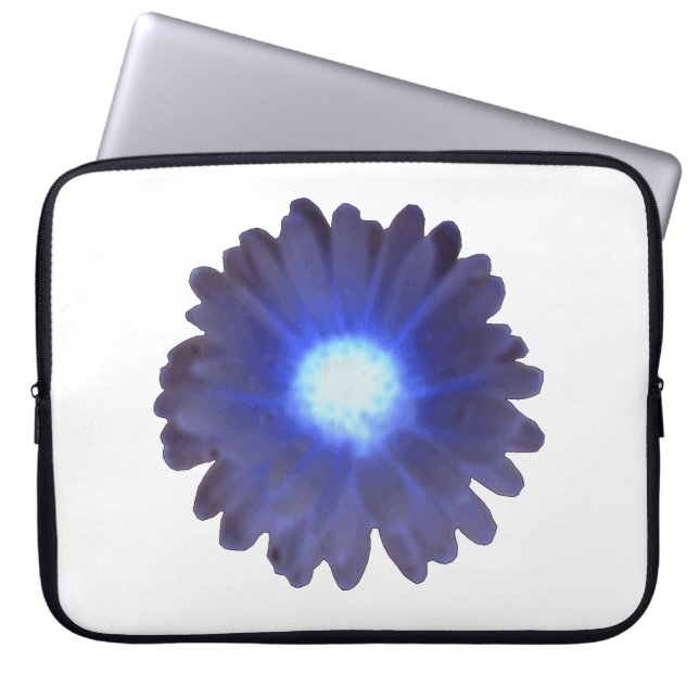 Blue Glow Marigold Laptop Bag (Front)