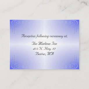 Blue Glow Wedding enclosure cards