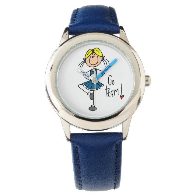 Blue Go Team Cheerleader Watch (Front)