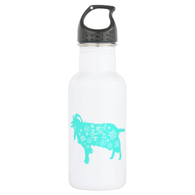 Blue Goat Vietnamese Chinese Year Zodiac W Bottle3 532 Ml Water Bottle (Front)