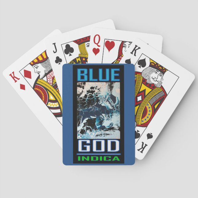 BLUE GOD INDICA PLAYING CARDS (Back)